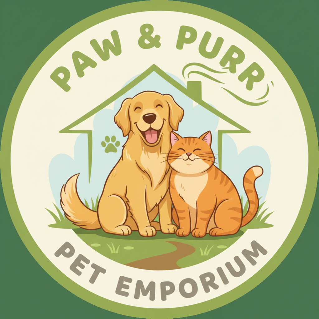 Tienda de mascotas con perros y gatos jugando