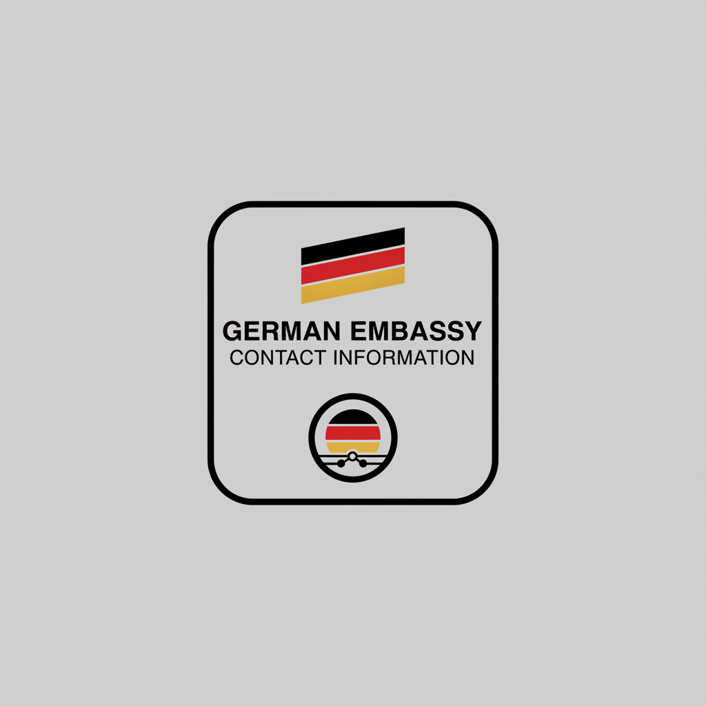 German flag icon for embassy contact information