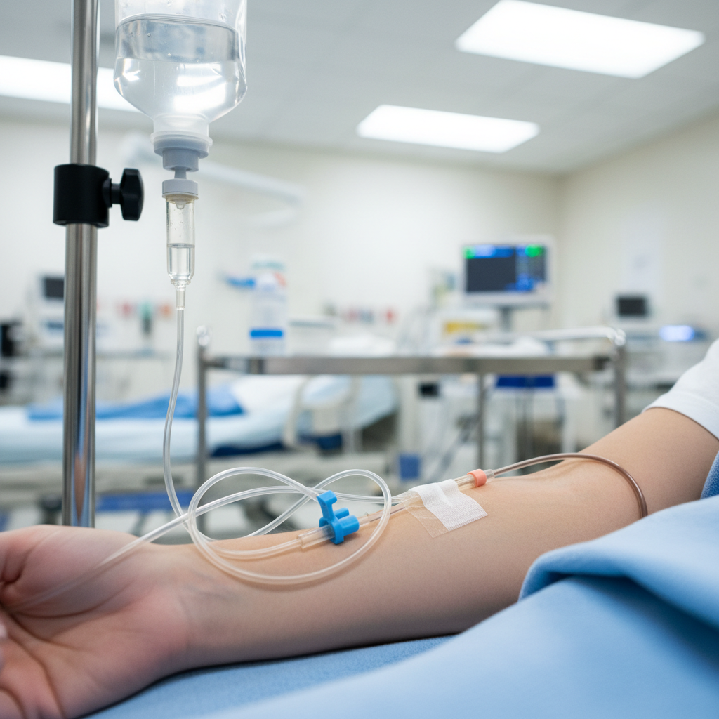 Medizinische Infusionstherapie mit Tropf