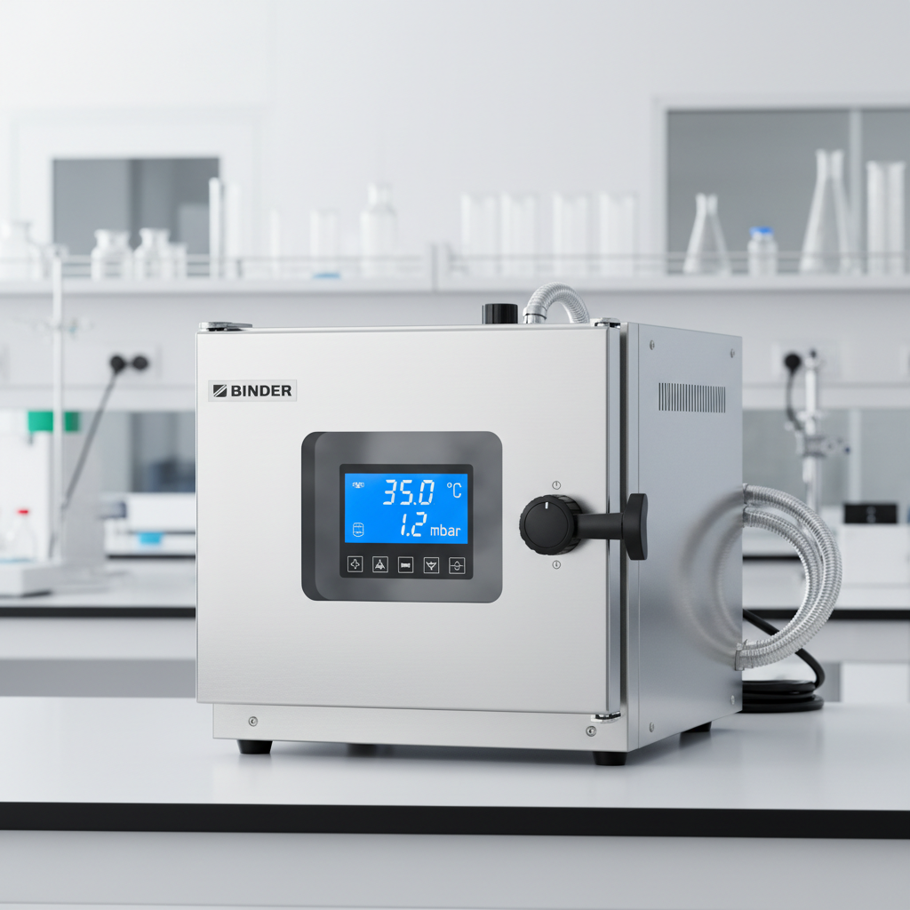 UV-Vis spectrophotometer instrument in a chemistry laboratory, modern equipment with digital display, dim atmospheric setting