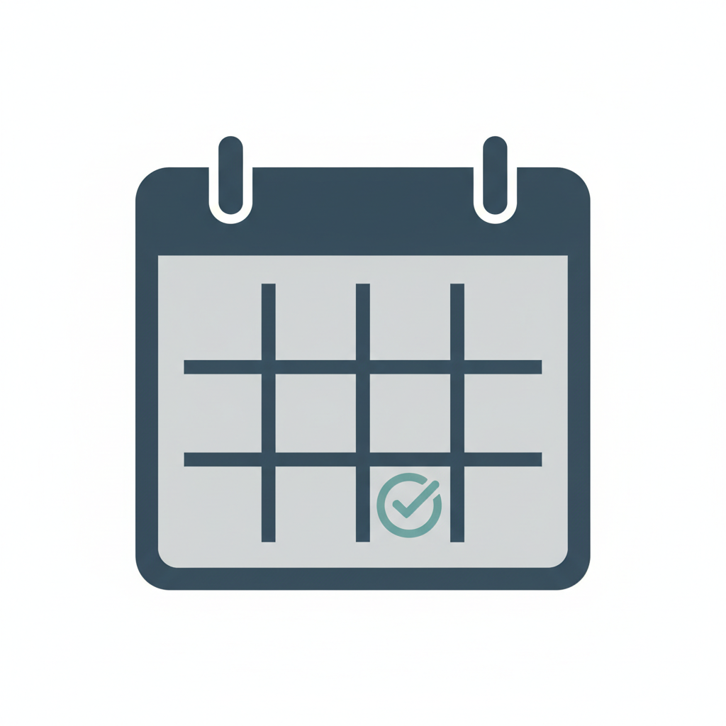 Calendar check icon