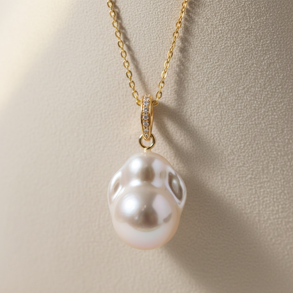 Collar Perlas Doradas - Accesorios en MARLIMFASHION