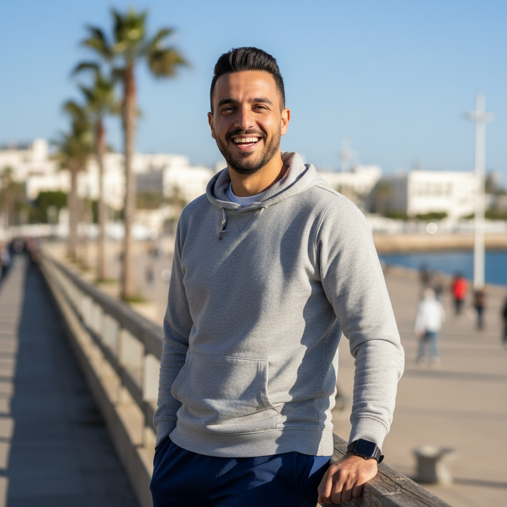 Mehdi Terki, sport and lifestyle creator from Annaba