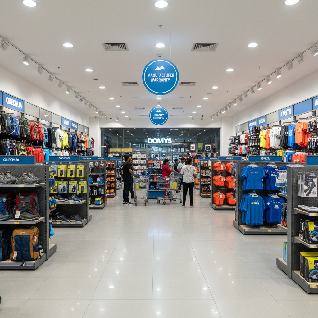 Decathlon — Thaltej store logo and storefront