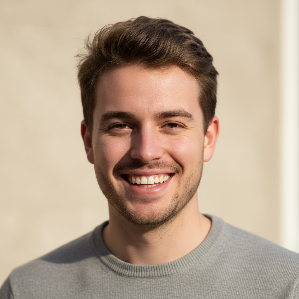 Profile photo of Luca M. smiling confidently