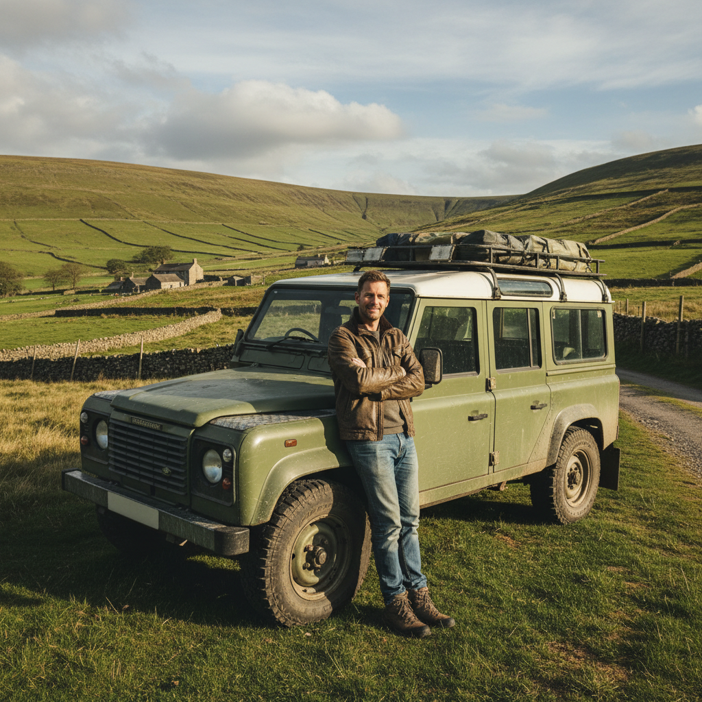 Rhys Owens, Land Rover Defender owner from Brecon Wales