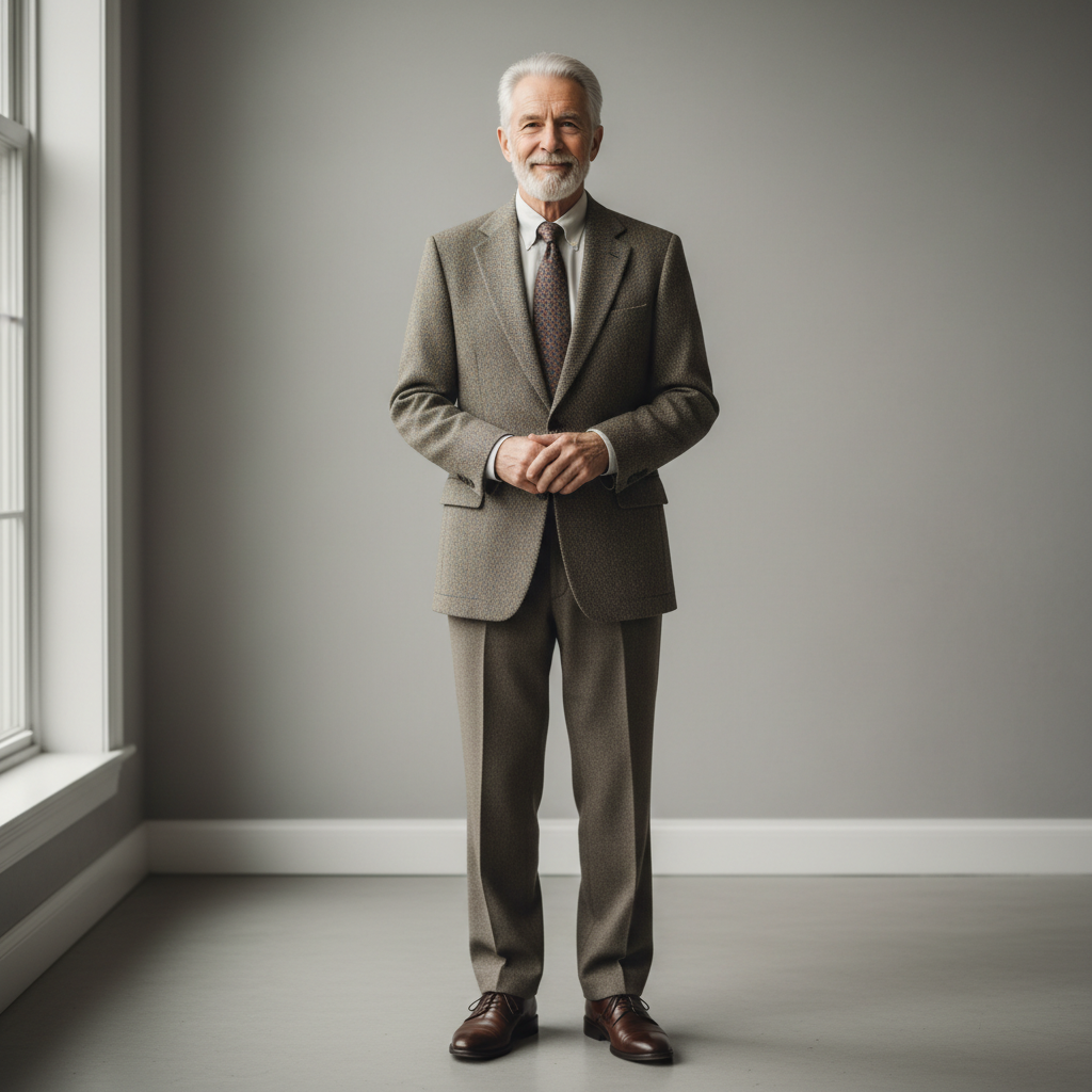 Gerald Osei, retired teacher, distinguished older man