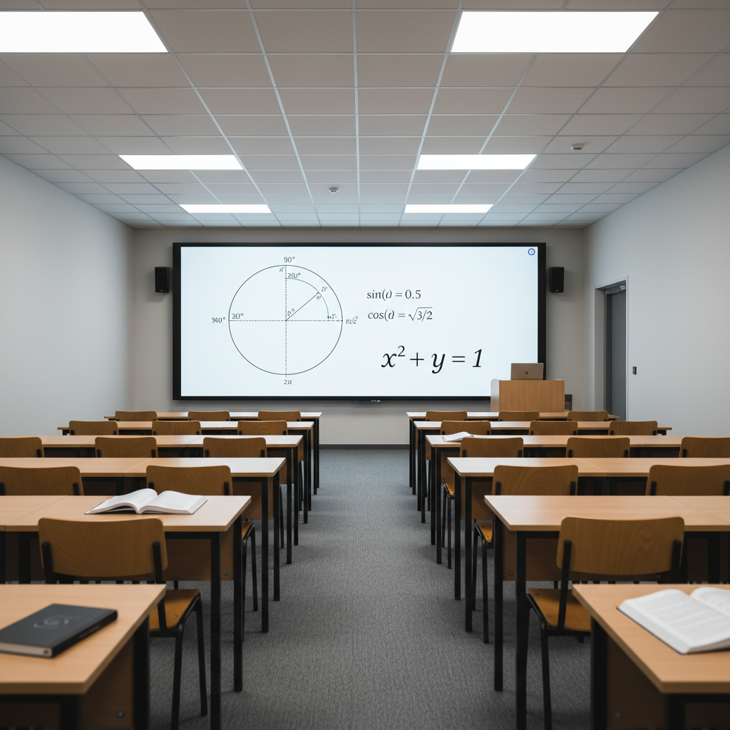 Mathematical algebra equations handwritten on paper, bright natural desk lighting