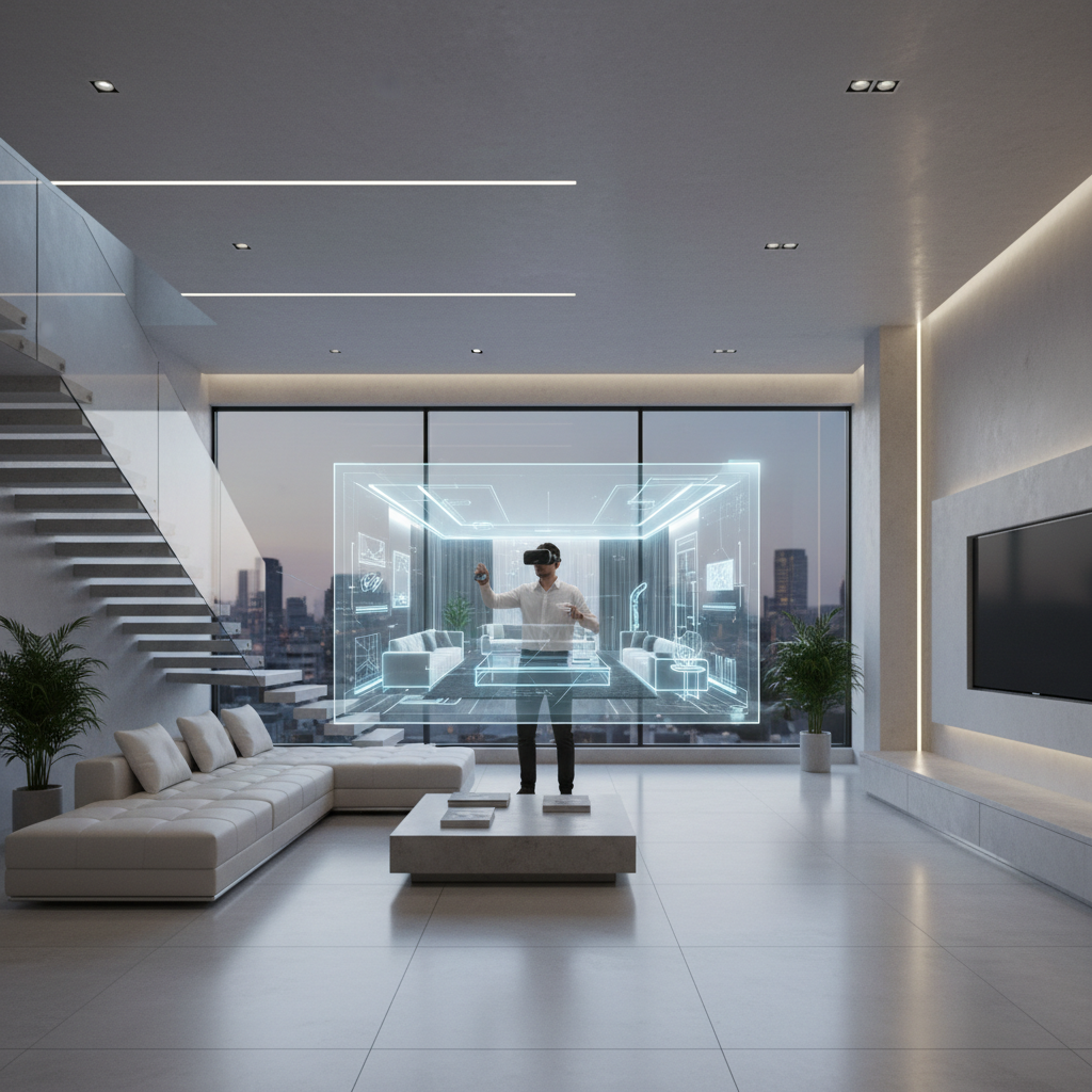 Real estate property walkthrough video project showing modern home interior and exterior footage