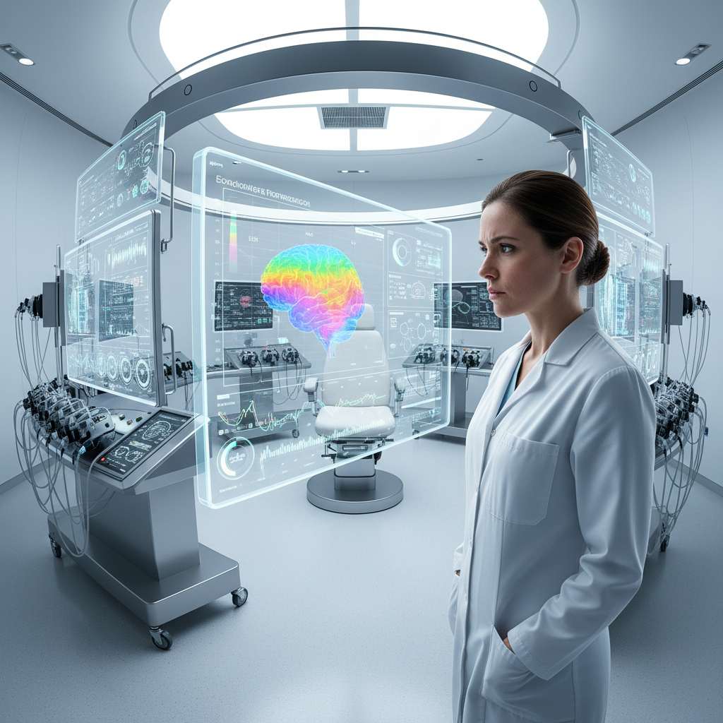 Neuroscience-inspired clinical setting with brain health monitoring equipment