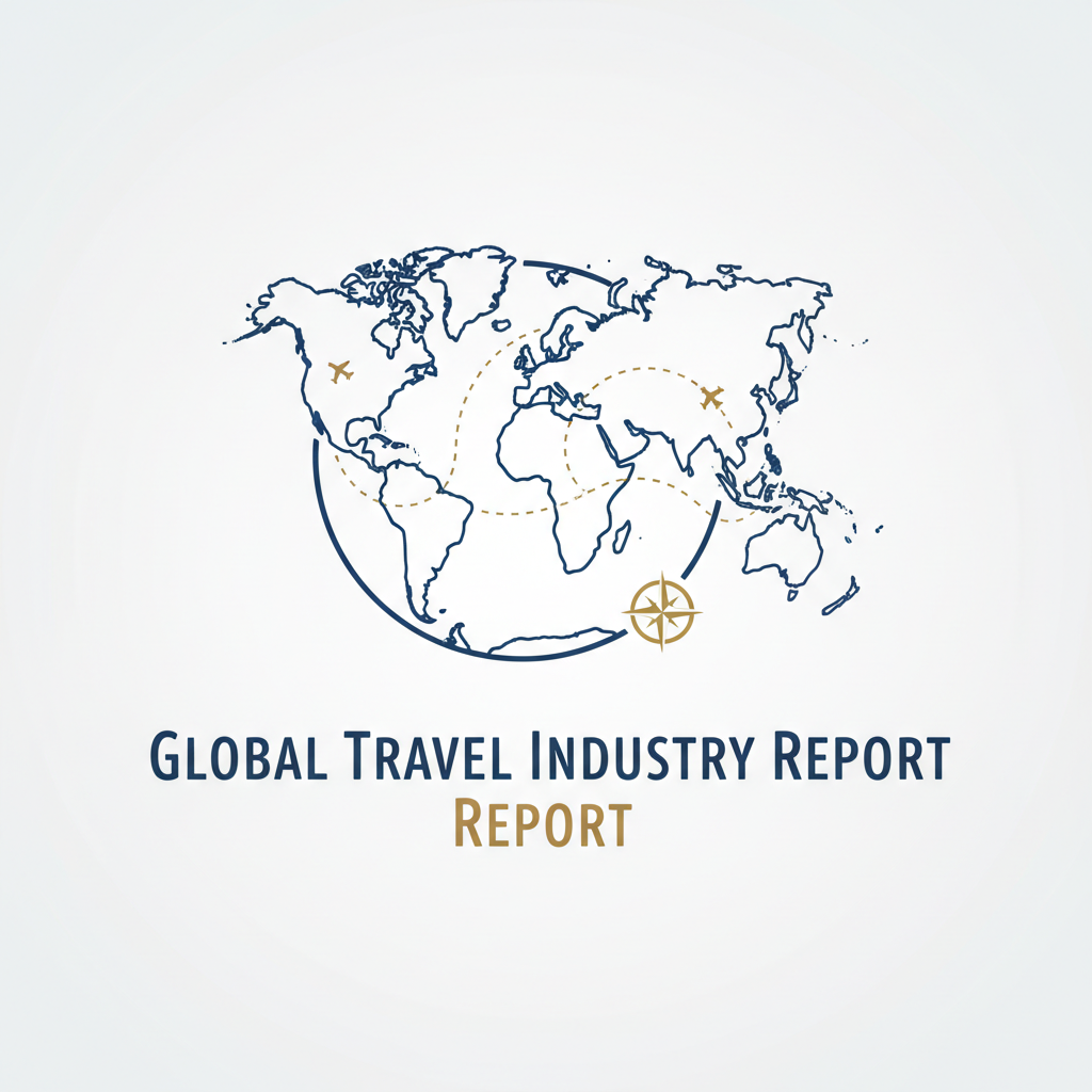 Global Travel Industry Report publication logo with world map graphic