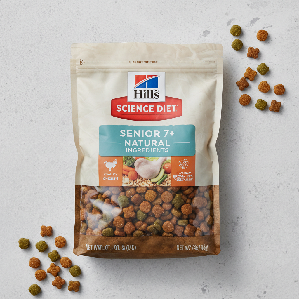 Hill's Science Diet senior dog food with natural ingredients