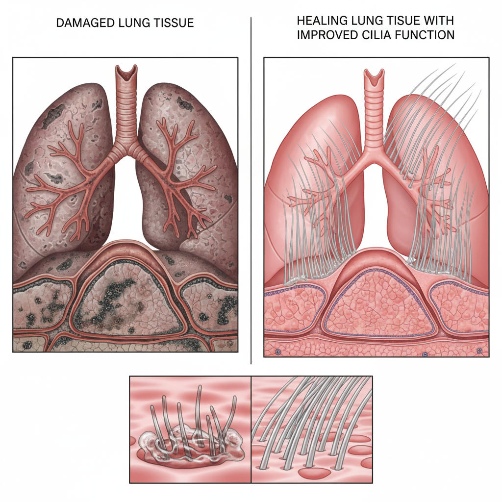 COPD biologic therapy long-term data with sustained exacerbation reduction and lung function improvement