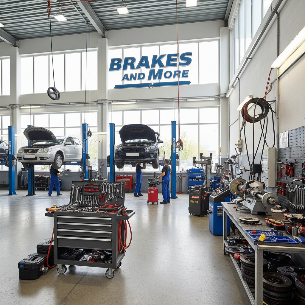 Auto repair shop background