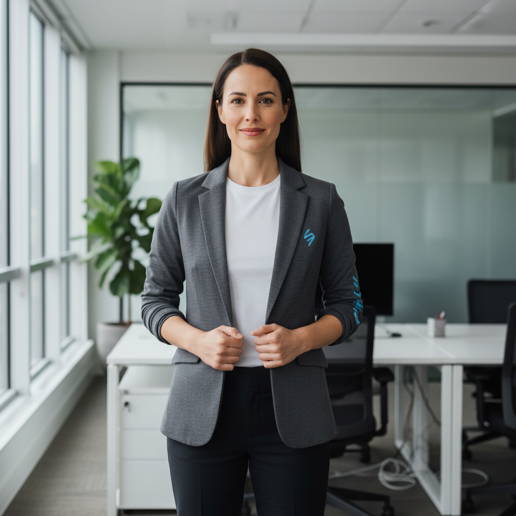Team wearing custom branded workwear uniforms
