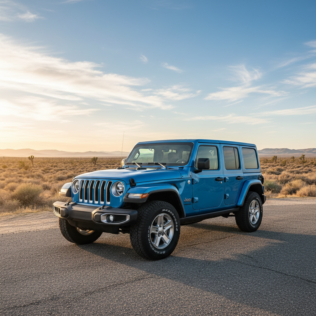 Stock JK Wrangler before overland build with no armor or suspension modifications