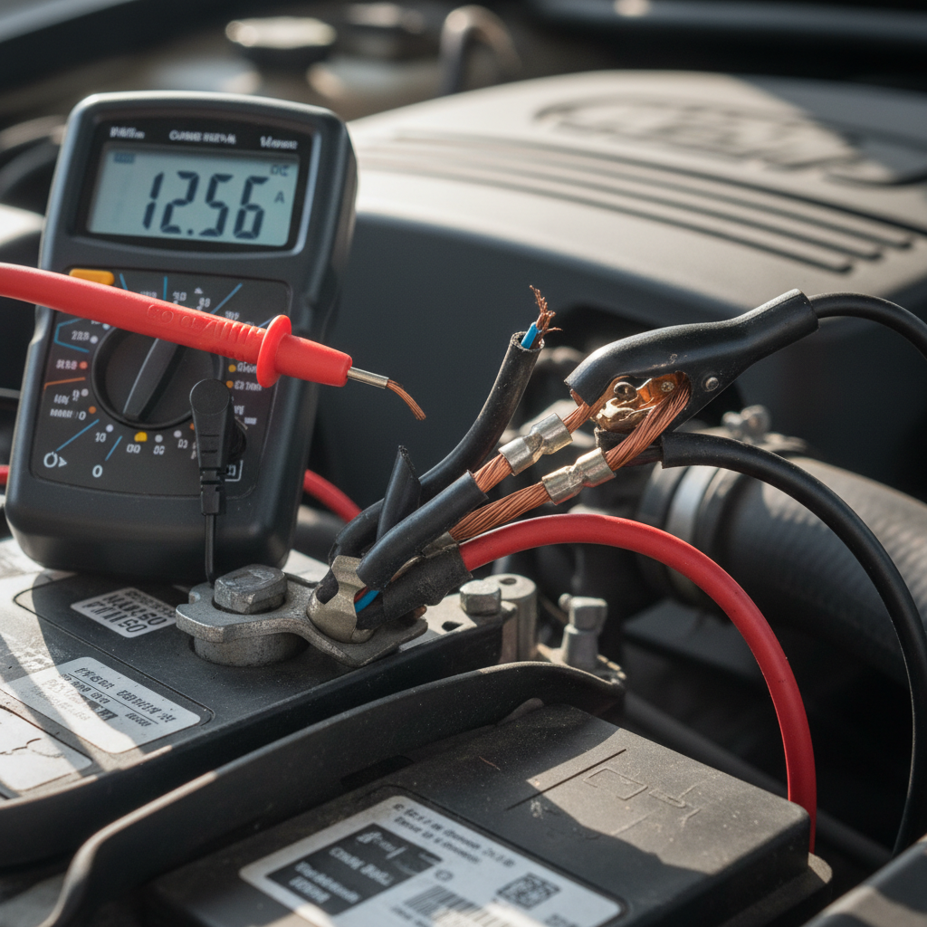 Electrical Fundamentals course thumbnail showing automotive repair work
