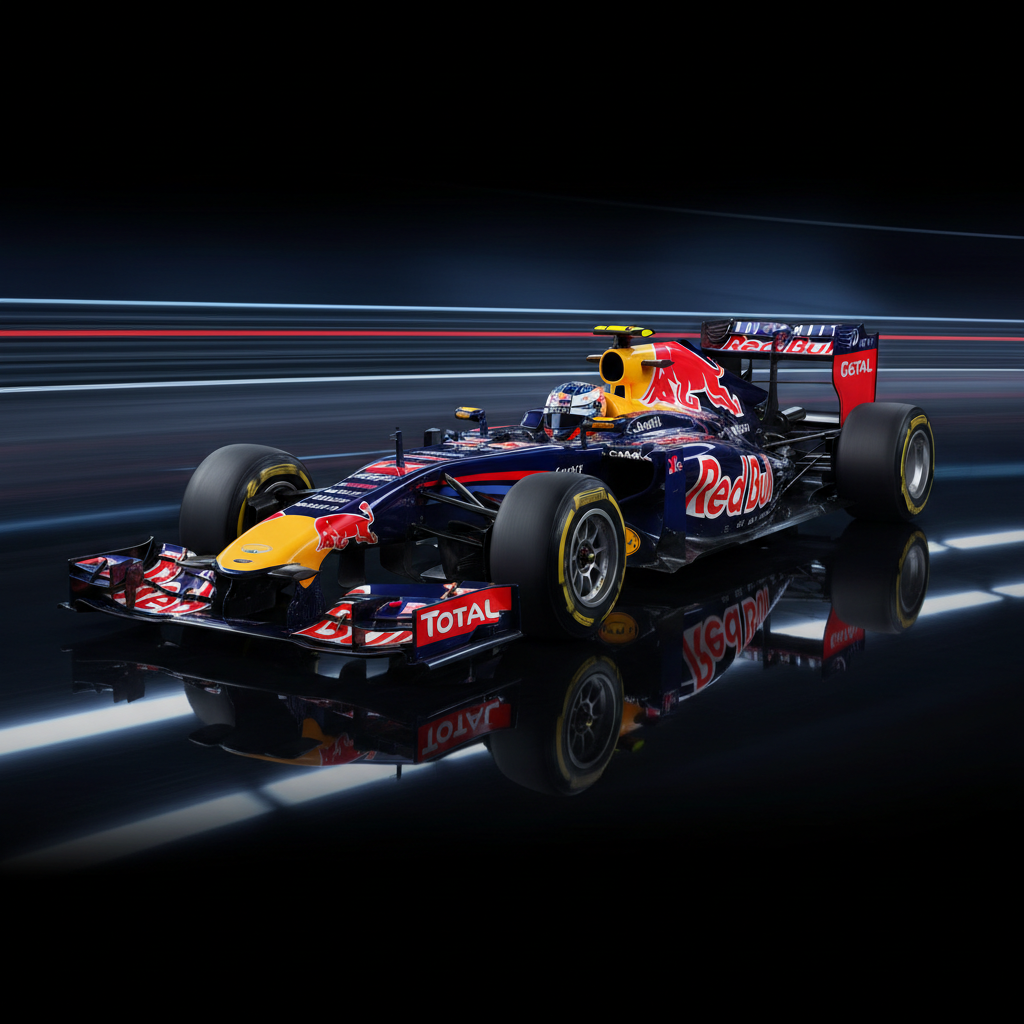 Red Bull Formula 1 car — RB6 Sebastian Vettel 2010 championship winning car Adrian Newey design V8 era
