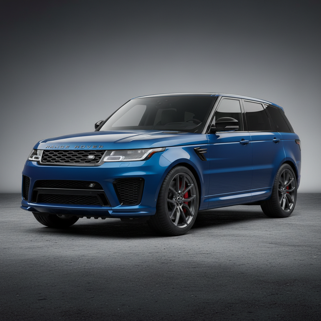 2020 Range Rover Sport SVR dark green off-road SUV