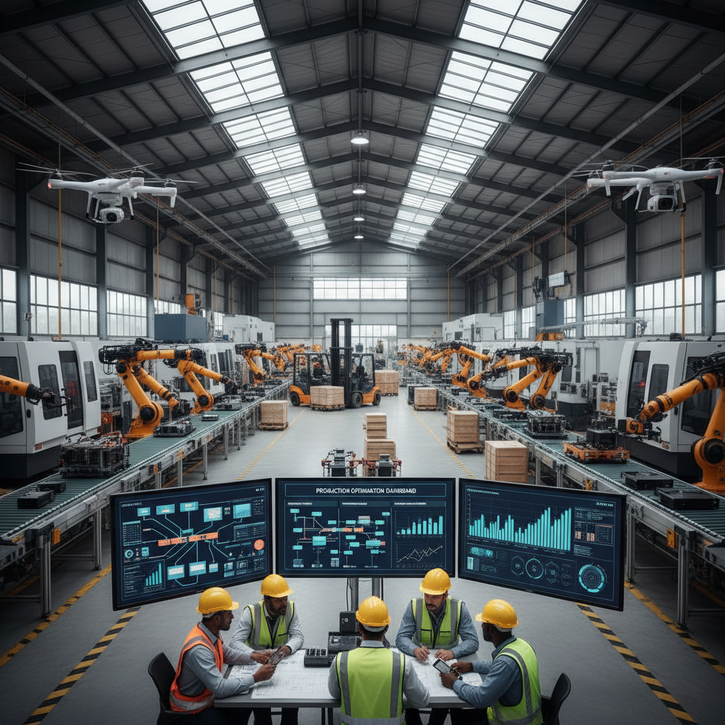 Production capacity planning with resource optimization and throughput analysis