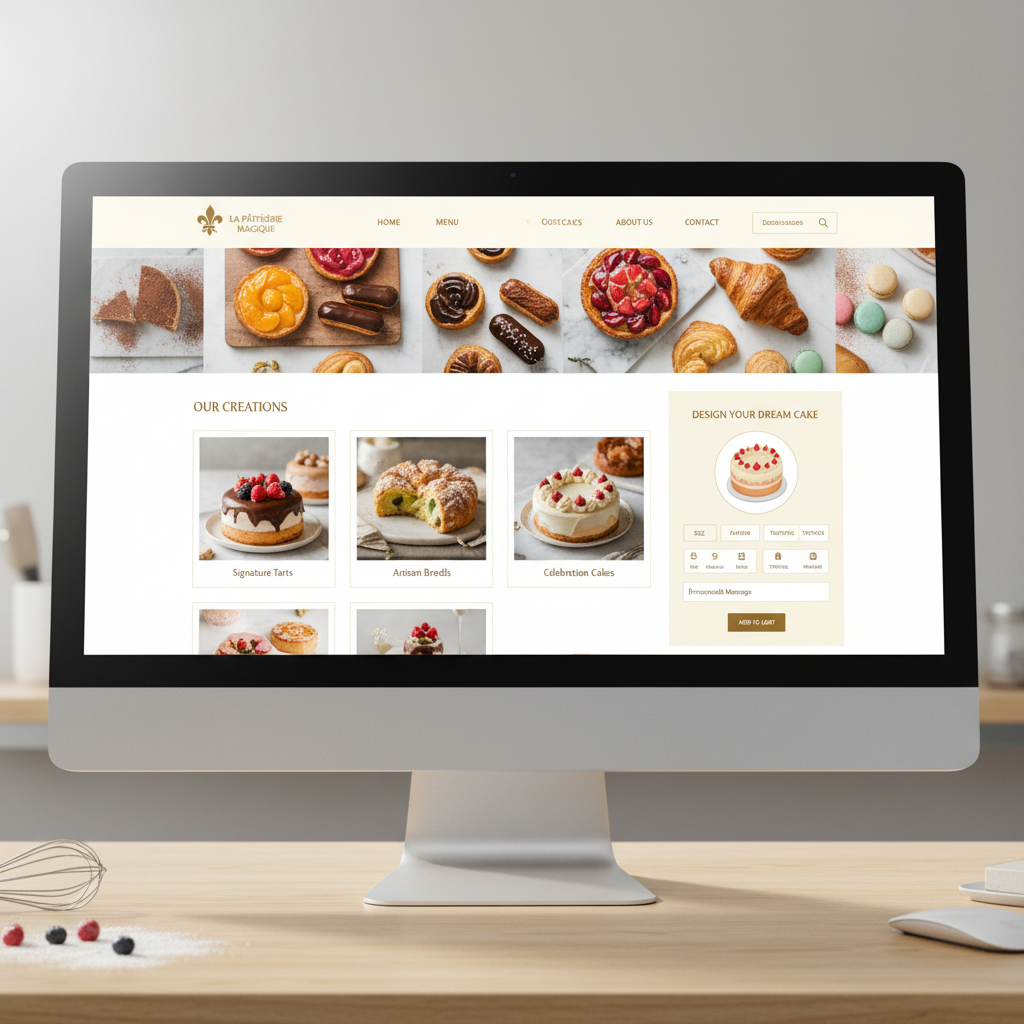 Screenshot preview of Bakery Delights website