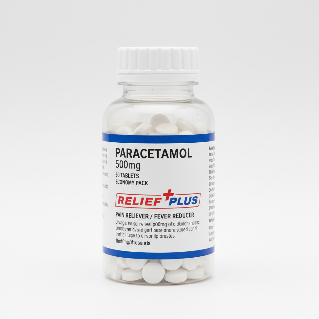 Paracetamol 500mg fever and pain relief tablet strip of 10 tablets