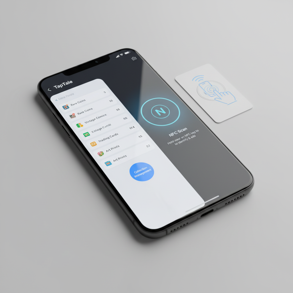 Vibrant collectible displayed in TapTale interactive viewer with glowing markers