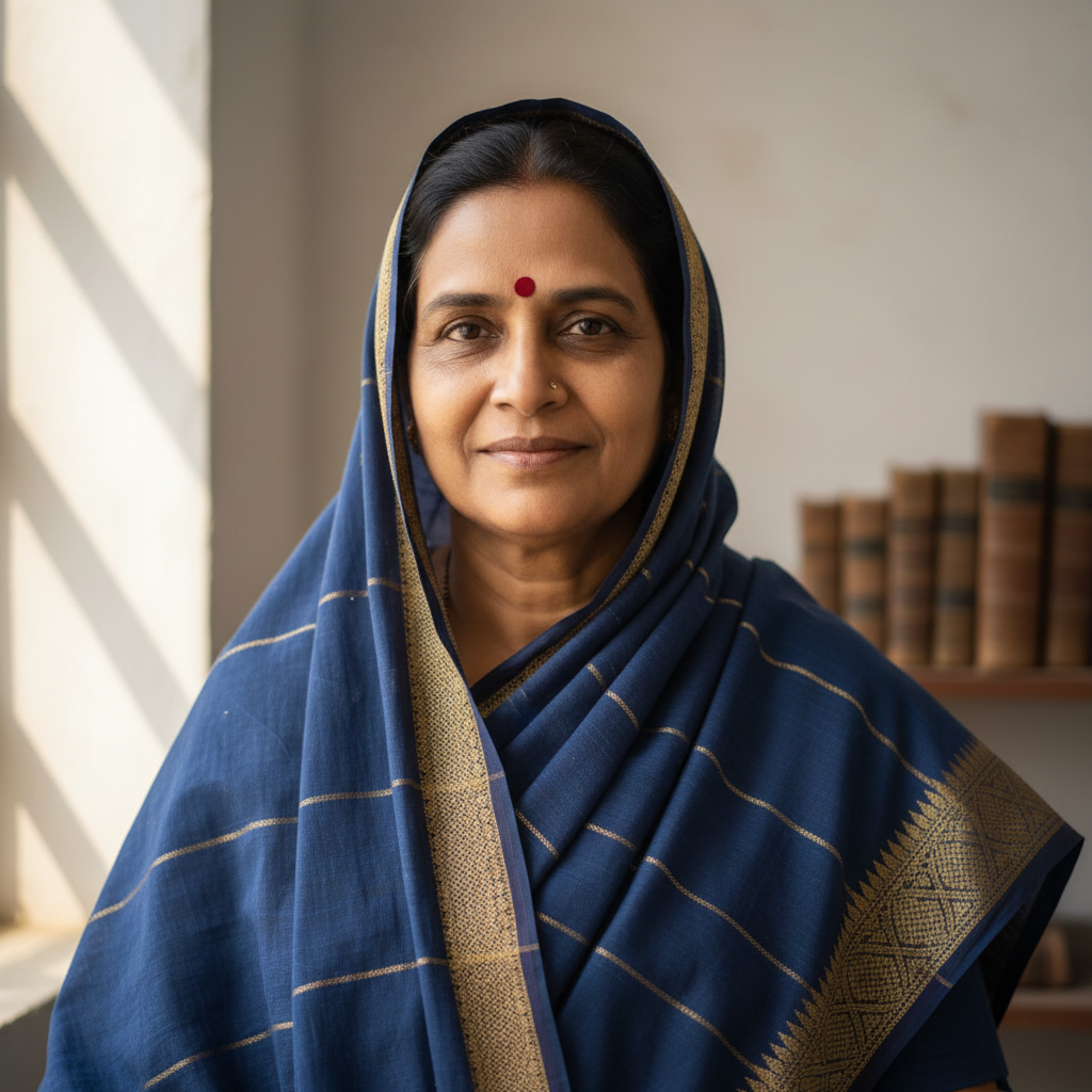 Portrait of an Indian woman smiling