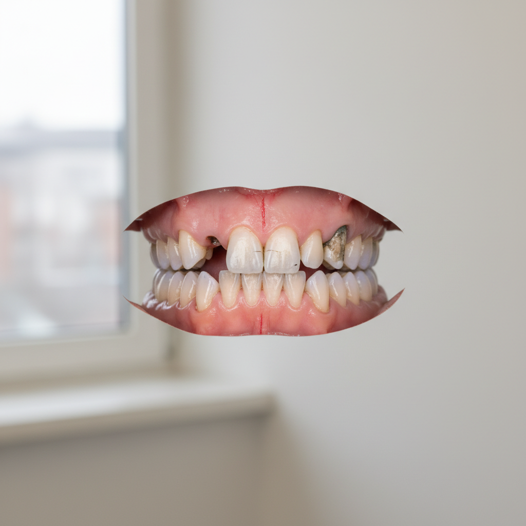 بعد الزراعة: ابتسامة طبيعية كاملة