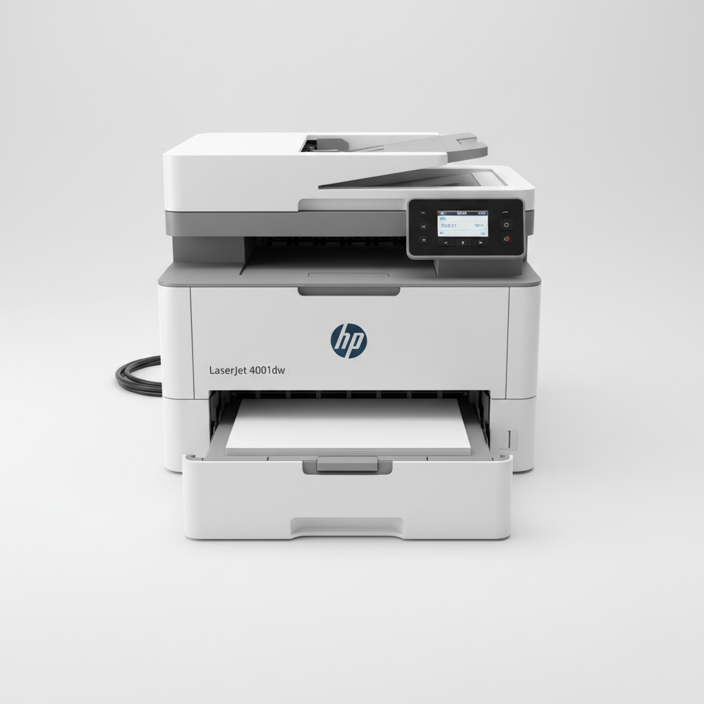 Refurbished HP LaserJet 4001dw high-volume laser printer