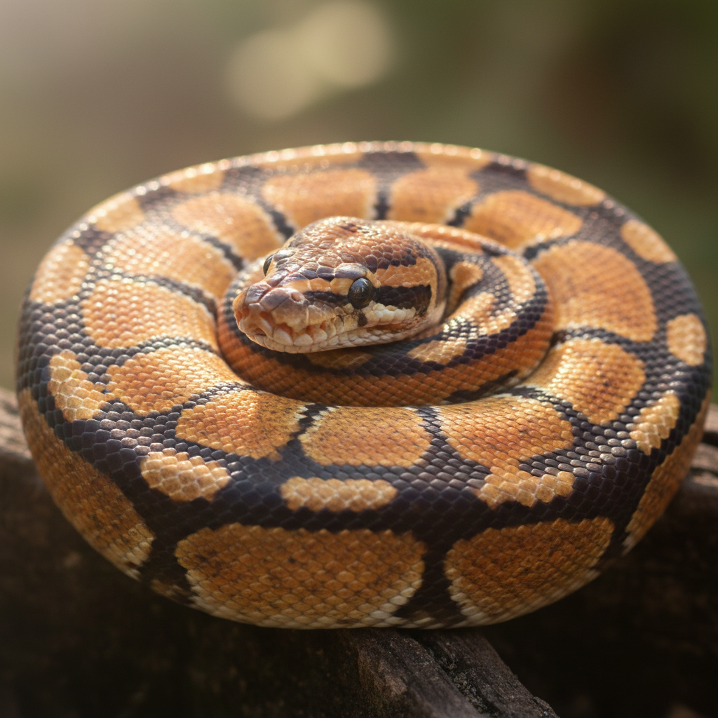 Video thumbnail showing orange fire ball python being unboxed