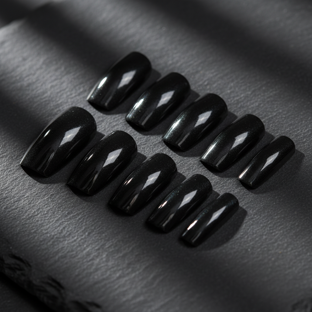 Aretes largos sobre superficie mate oscura, luz dramática, editorial de moda