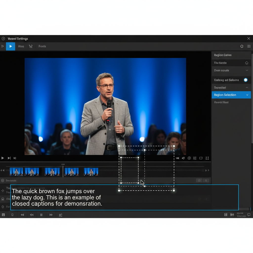 Creator video editing with AI captions and eye contact fix