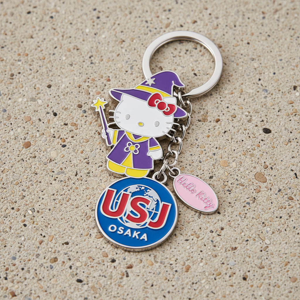 Universal Studios Japan Hello Kitty x USJ Keychain β Merchandise dari π―π΅ Osaka USJ