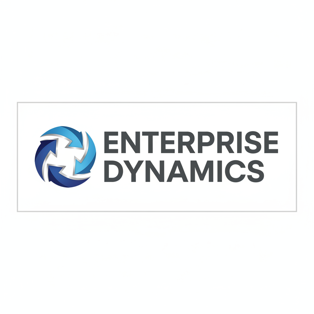 Enterprise Dynamics corporate logo featuring bold typography