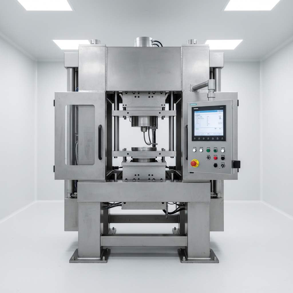 FDA-compliant 500-ton medical device press with Siemens PLC and clean-room compatible design