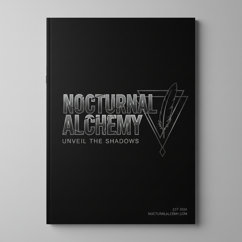 Dark editorial streetwear lookbook graphic design, bold typography, high contrast black and red design aesthetic