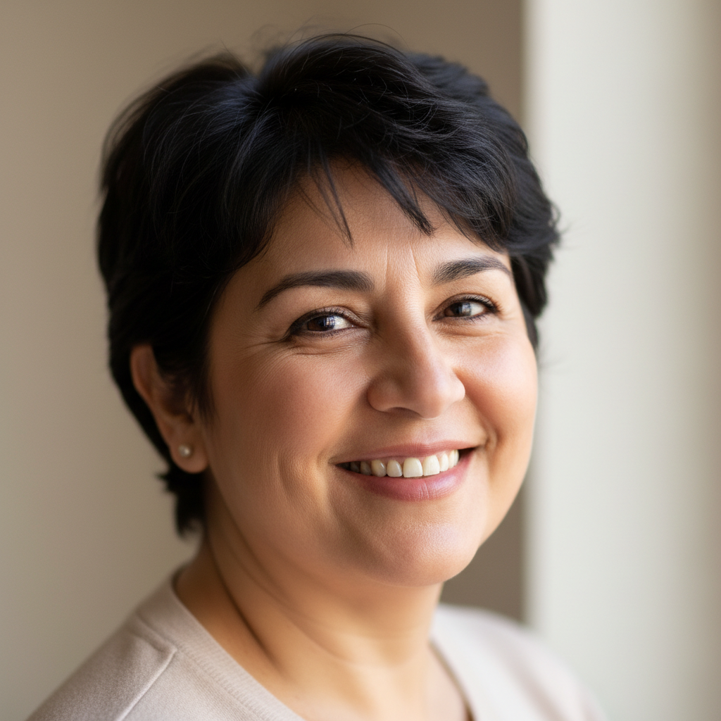 Portrait of Anita Ghosh, satisfied customer