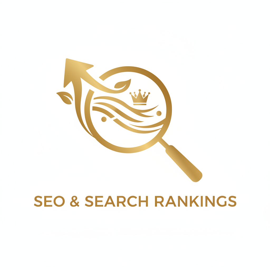 Gold organic traffic icon representing SEO and search rankings for contractors