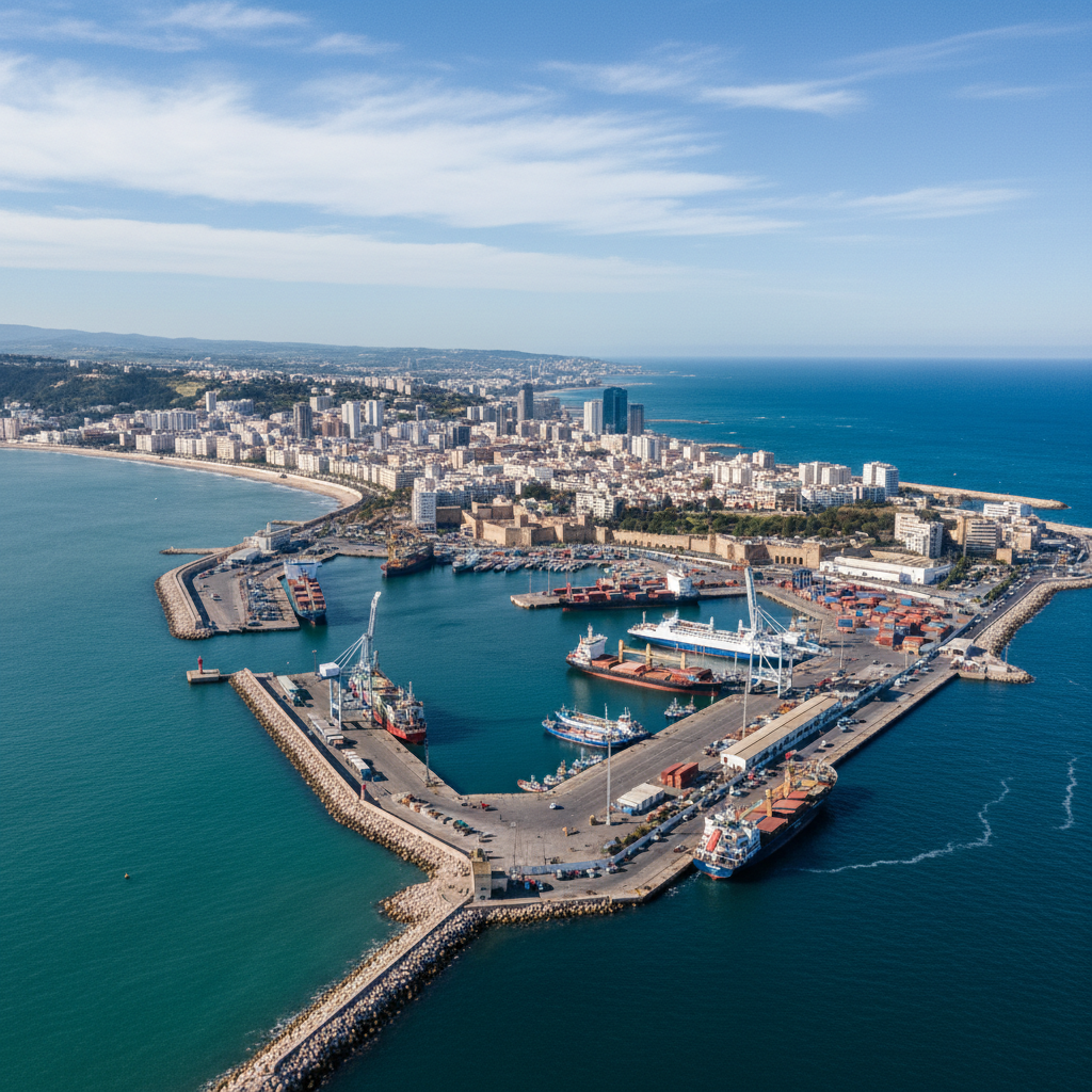 Tangier port city with Mediterranean and Atlantic views in northern Morocco