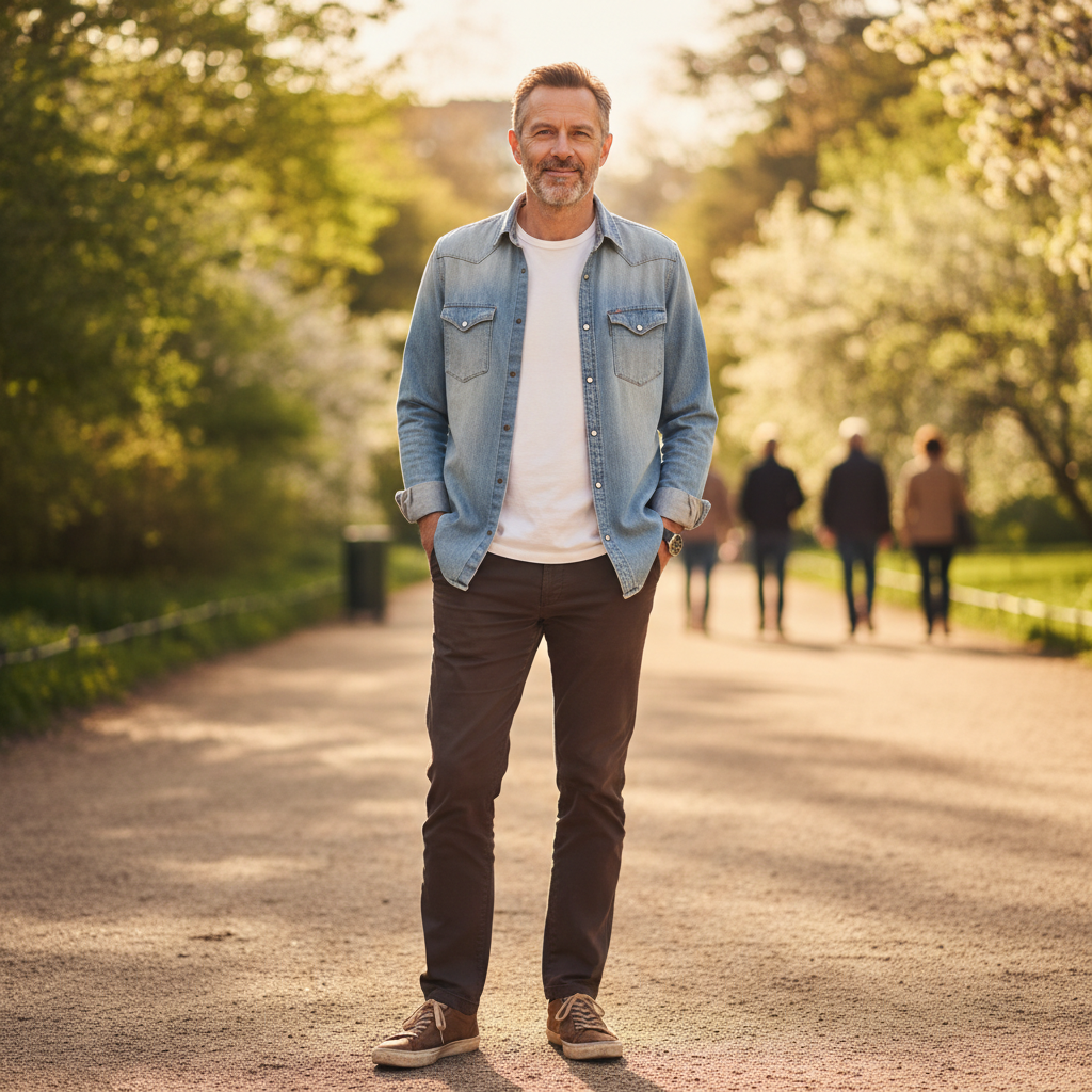 Tom Callahan, flexitarian in Austin, casual outdoor portrait