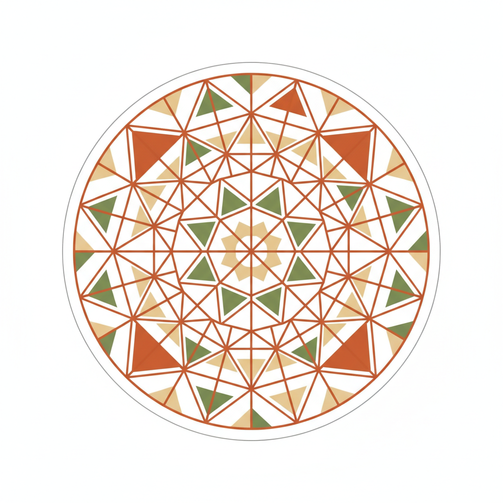Modern minimalist geometric mehndi with clean lines and negative space
