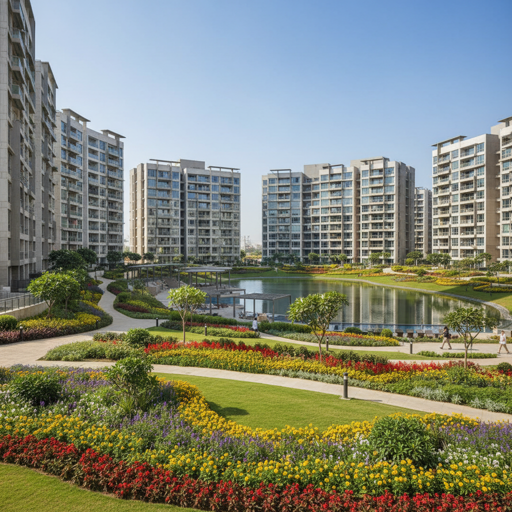 Bright 2BHK with garden-facing balcony in Brigade Cosmopolis Whitefield