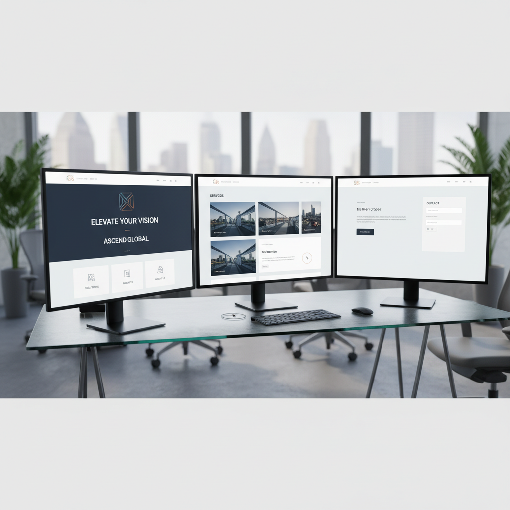 Modern financial services website redesign showcasing improved user experience and conversion rates