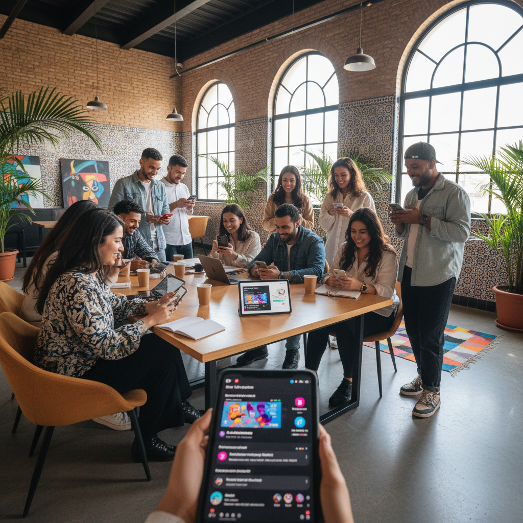 TikTok marketing Maroc - contenu viral réseaux sociaux jeunes marocains stratégie marque