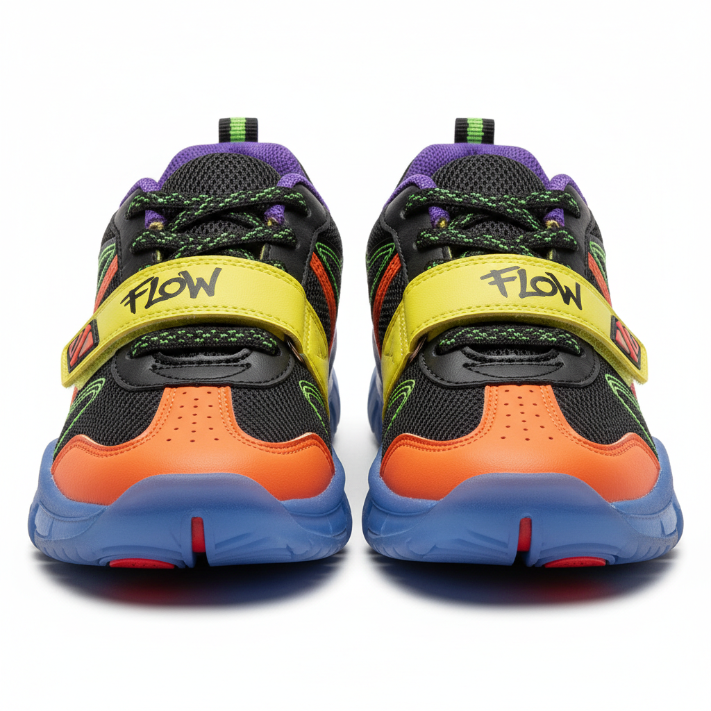 Split-sole studio sneaker for kids hip-hop and breakdancing