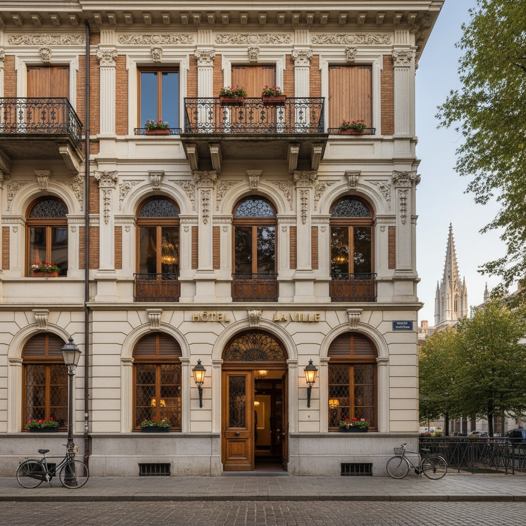 Historic boutique hotel with classic European architecture
