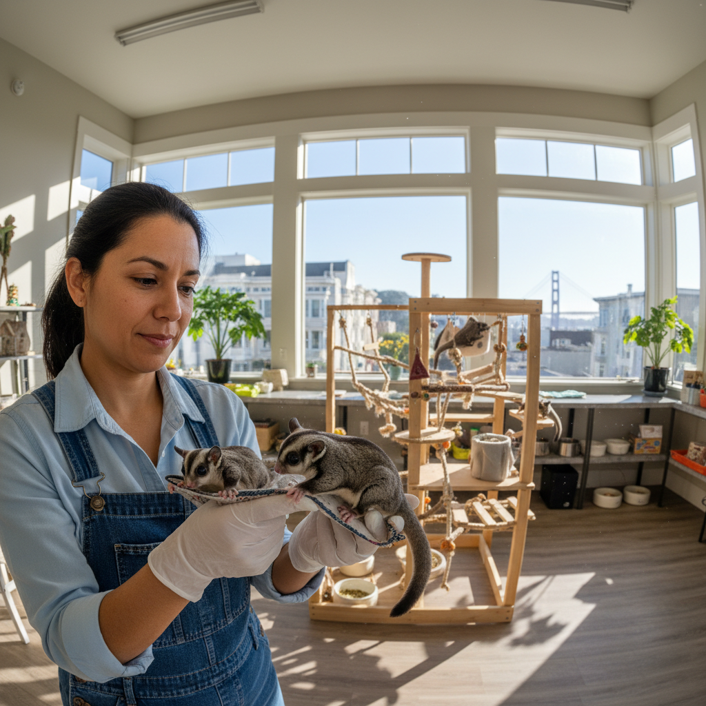 Mei-Ling Torres, sugar glider colony breeder from San Francisco