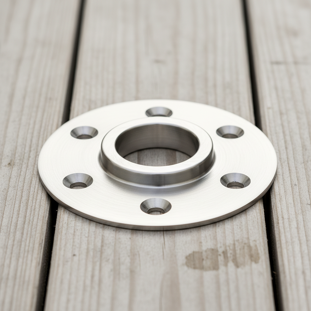 Stainless steel baluster connector plate for deck railing