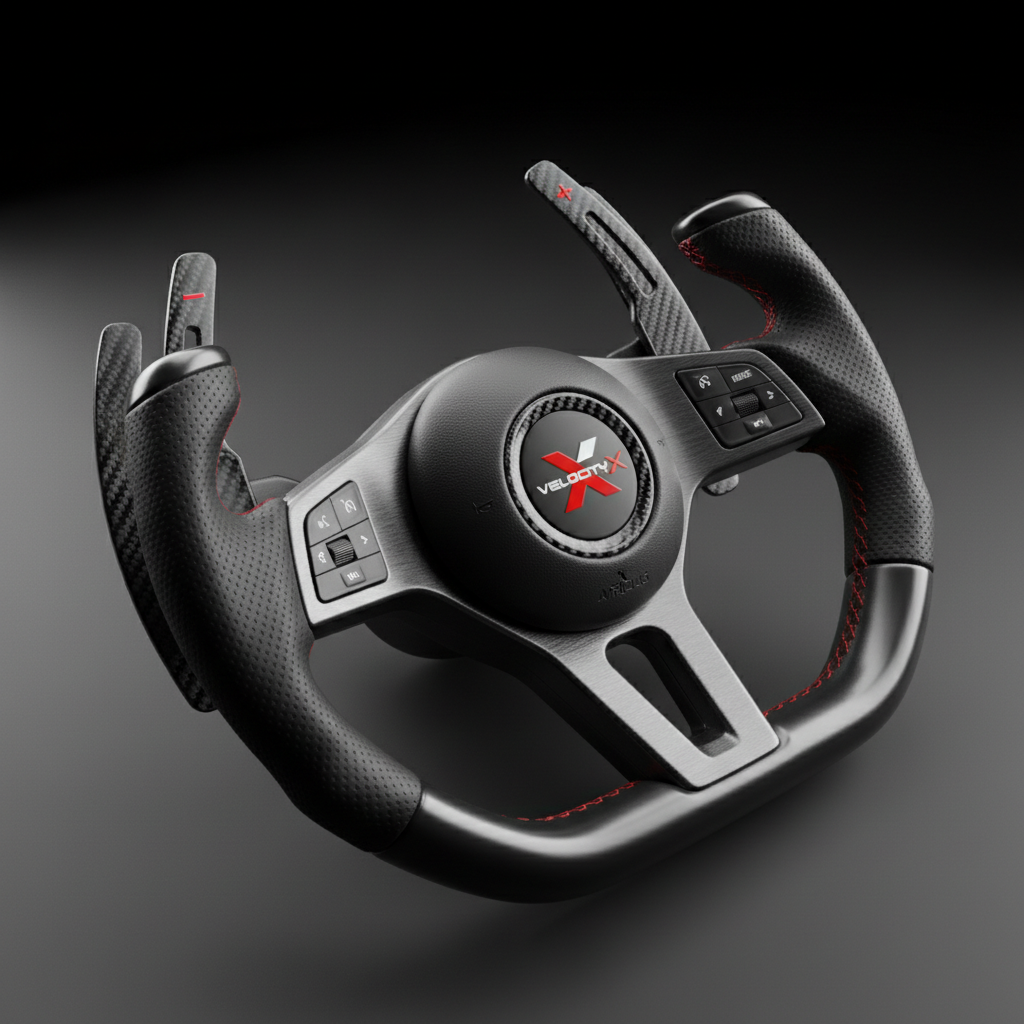 VelocityX sport steering wheel with paddle shifters